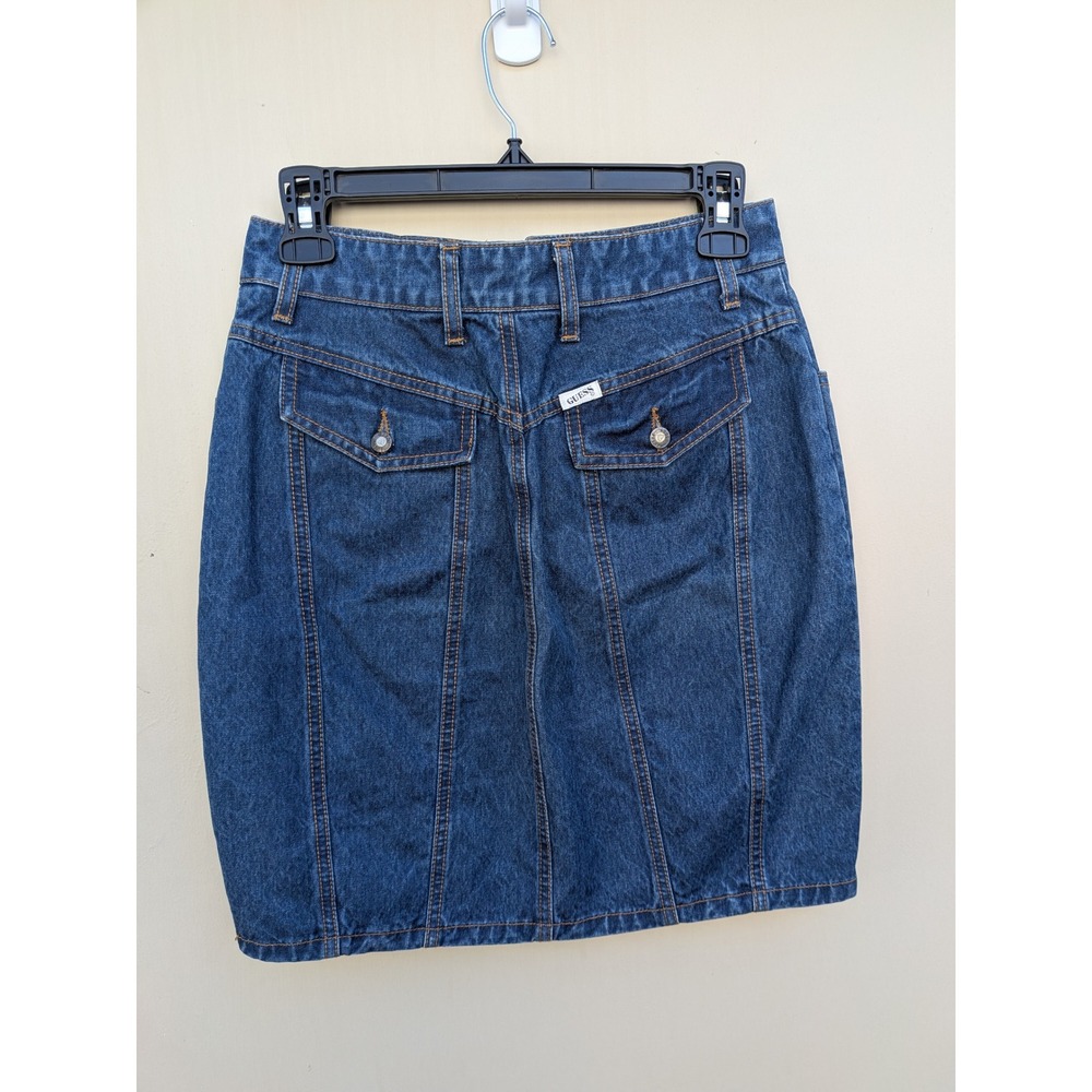 Guess Dark Blue Denim Mini Skirt